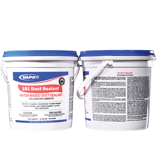 181 DUCT SEALANT is mastic that is ideal for use on all types of metal ductwork, flex duct, and fiberglass duct board.