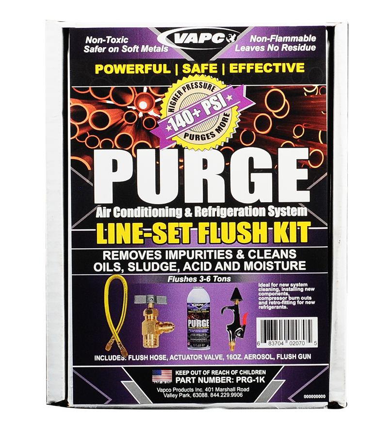 Get everything you need for a sparkling clean HVACR system in one shot! The PURGE Line Set Flush Starter Kit is your all-in-one solution for removing harmful contaminants that can clog your lines and reduce efficiency. 