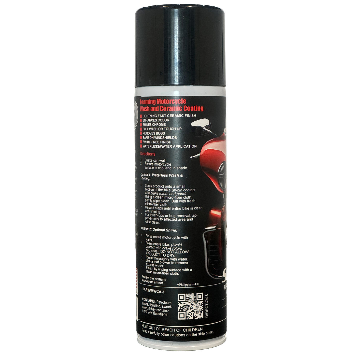 Time-Saving Transformation: ShowOff Foaming Motorcycle Wash and Ceramic Coating eliminates lengthy cleaning routines. Its lightning-fast formula delivers instant, jaw-dropping results, freeing up more time for riding adventures.