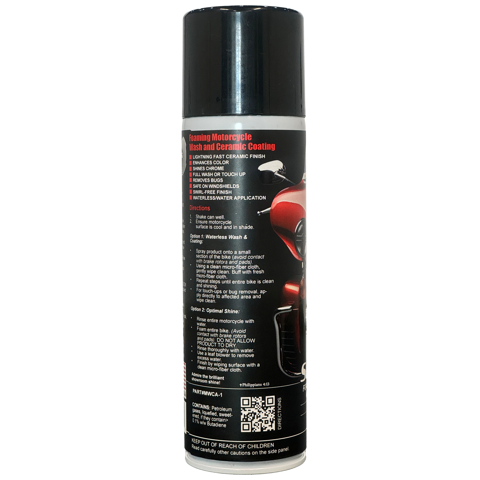 Time-Saving Transformation: ShowOff Foaming Motorcycle Wash and Ceramic Coating eliminates lengthy cleaning routines. Its lightning-fast formula delivers instant, jaw-dropping results, freeing up more time for riding adventures.