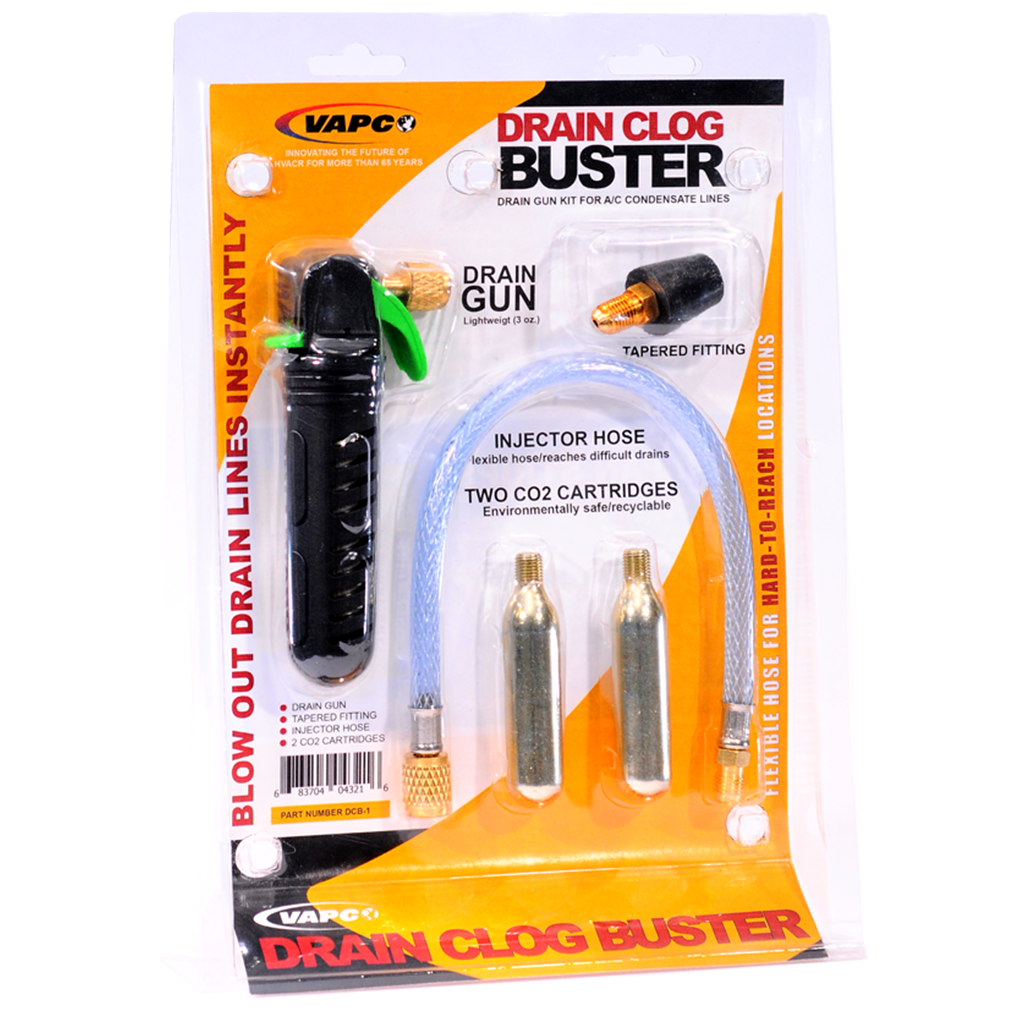 Tired of struggling with clogged condensate drain lines? Introducing the Drain Clog Buster, the quick and easy solution to clear those pesky clogs and get your HVAC system running smoothly again.