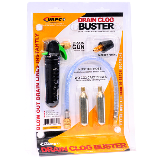 Tired of struggling with clogged condensate drain lines? Introducing the Drain Clog Buster, the quick and easy solution to clear those pesky clogs and get your HVAC system running smoothly again.