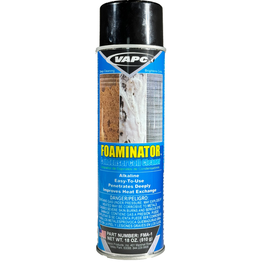 Tired of dirt and grime clinging stubbornly to your AC coils? FOAMINATOR is the non-acid, alkaline powerhouse that delivers the heaviest foaming action in the industry, reaching deep inside coils for a thorough and effortless clean.