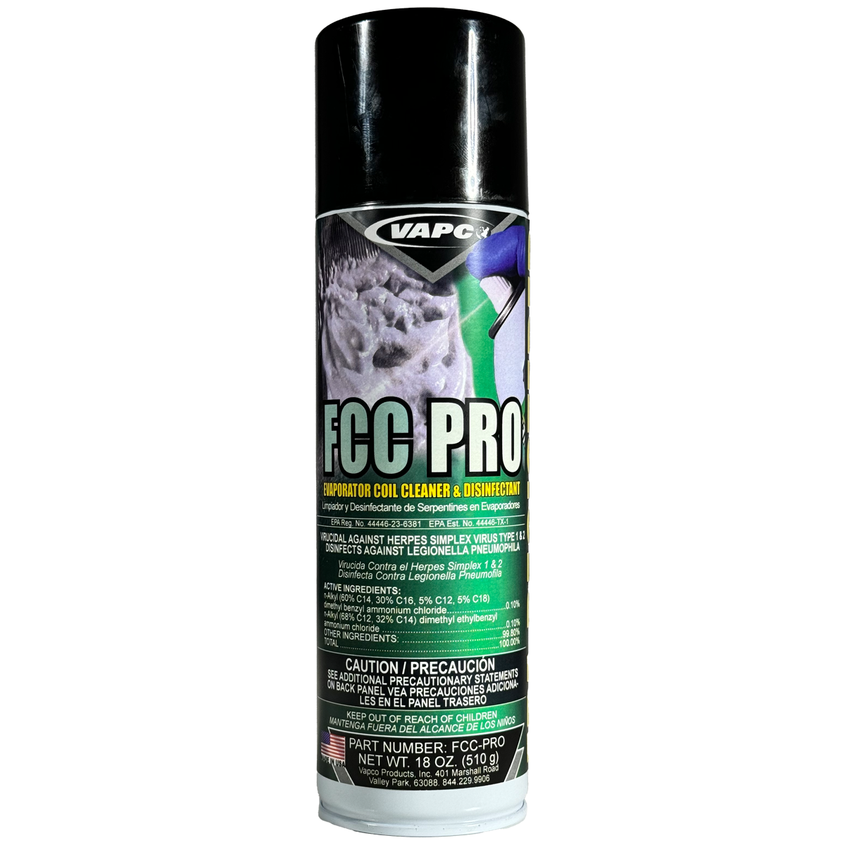 Looking for a powerful, no rinse, AC coil cleaner that tackles more than just dirt? Introducing FCC Pro, the EPA-registered aerosol spray that delivers a multi-pronged attack on your air conditioner's evaporator coils.