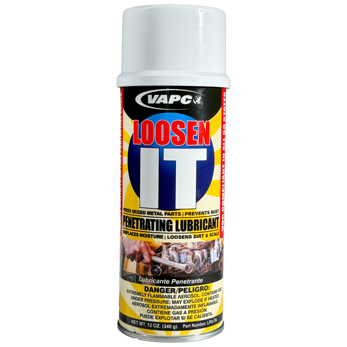 LOOSEN IT: The Non-Flammable Penetrating Powerhouse for Stuck Parts and More!  Struggling with rusted bolts, seized parts, or frozen components? LOOSEN IT is the powerful, non-flammable penetrating lubricant that cuts through rust and corrosion, freeing up stuck mechanisms and protecting your equipment.