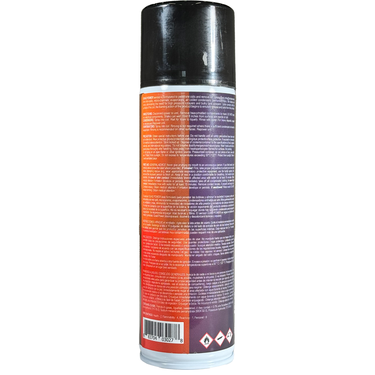 Quad Power Eliminates unpleasant odors along with dirt and grime.