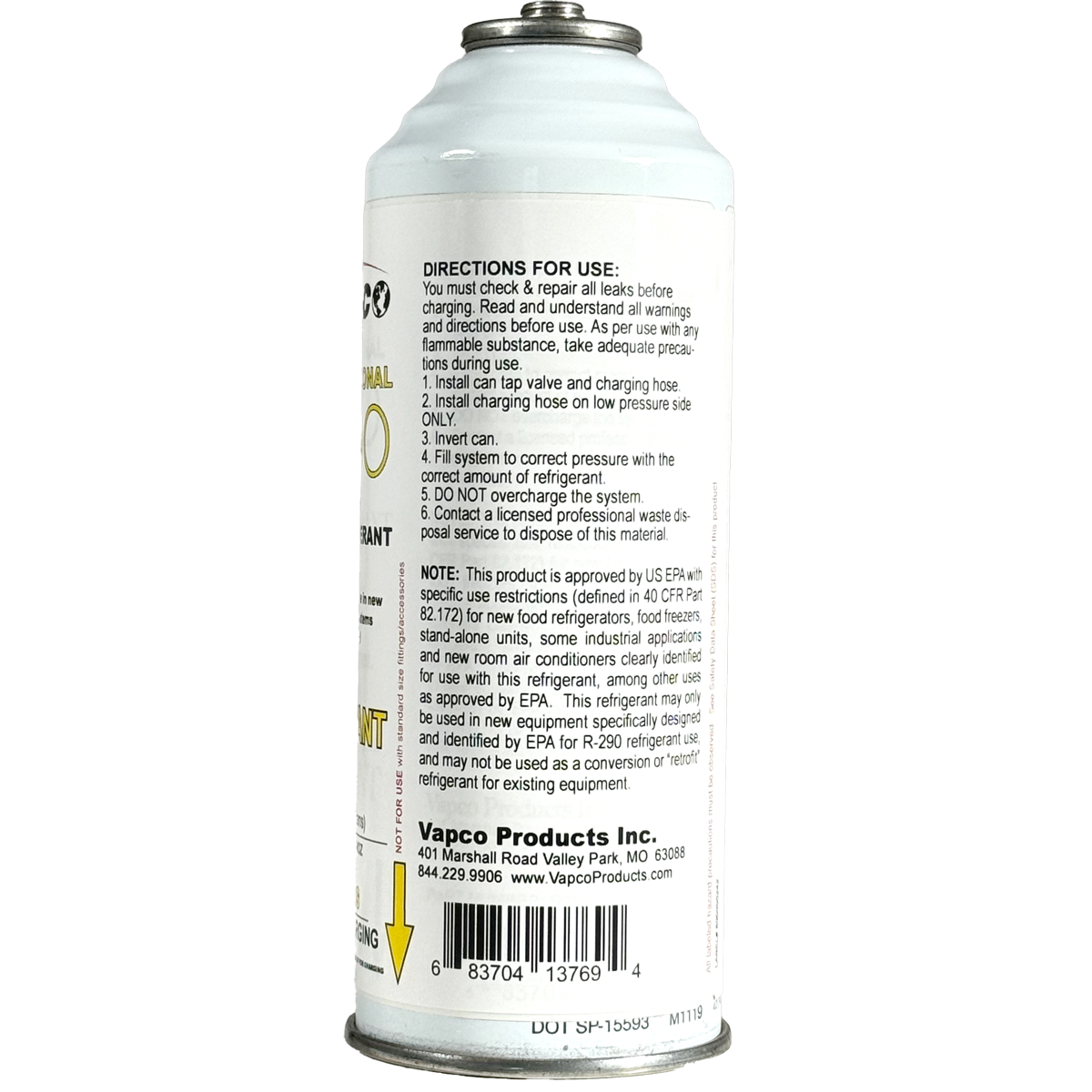  Professional R-290 Refrigerant is designed specifically for new refrigeration and air conditioning systems that are built to work with R-290