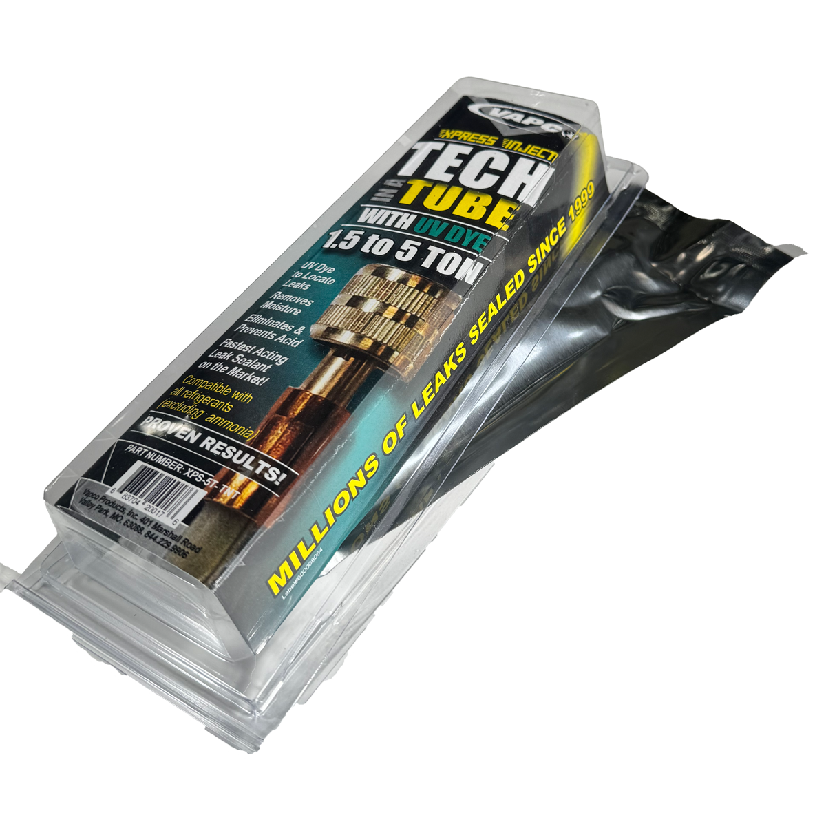 Tech in a tube combines the brightest UV dye on the market for easy leak identification with the fastest-acting refrigerant sealer for permanent fixes. Find and eliminate leaks in one go!